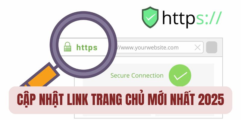 Nhà cái cập nhật link vào trang chủ