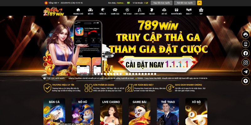 Truy cập đúng website của thương hiệu để tham gia chơi